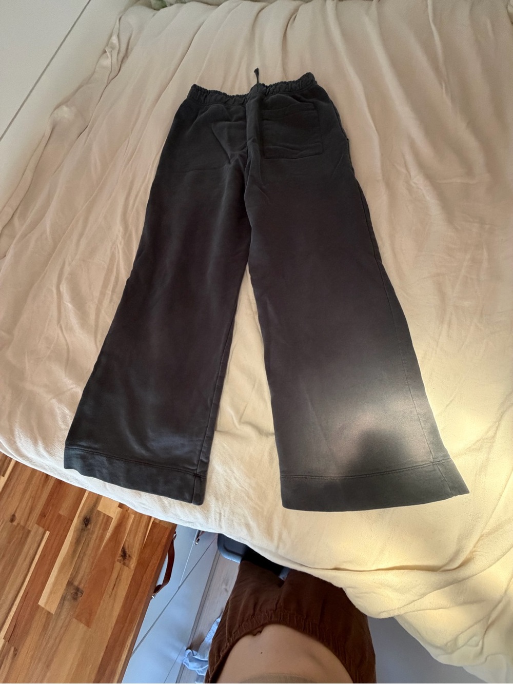MATE Organic Fleece Wide Leg Pant - blue grey - Picture 3 of 16